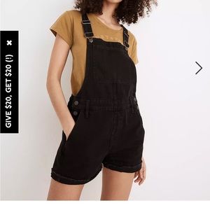 Madewell short overalls